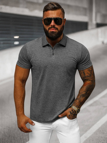 Pánska Polokošeľa Grafitové OZONEE JS/8T80/5Z