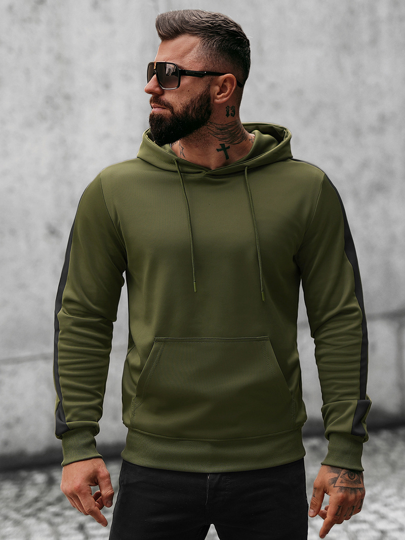 Pánska Mikina Khaki OZONEE O/8B153/29