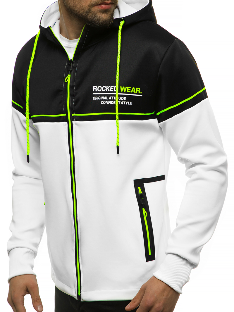 Pánska Mikina Biela OZONEE JS/DD20122