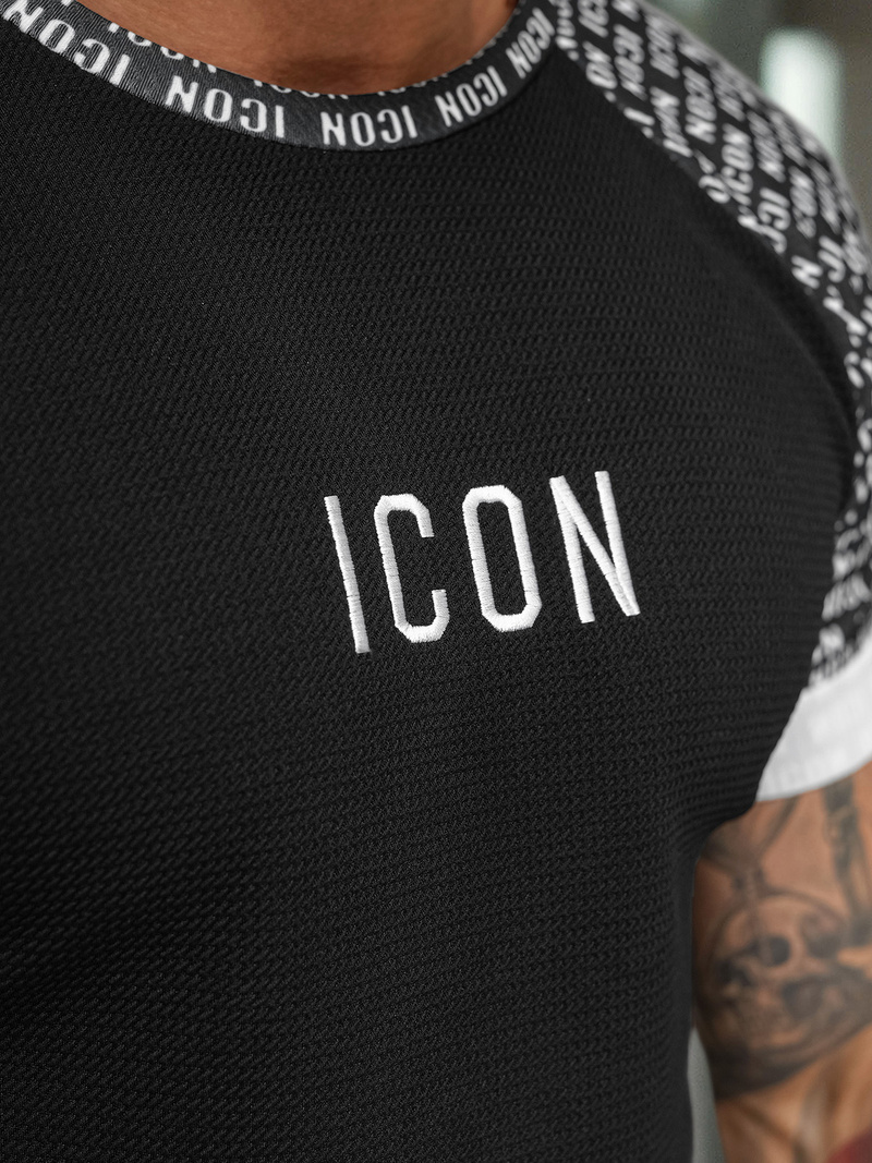 Pánske Tričko Čierne OZONEE O/B1212