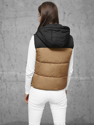 Dámska vesta camelová OZONEE JS/16M9112/84