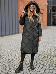 Dámska bunda čierna OZONEE JS/5M3173/392Z