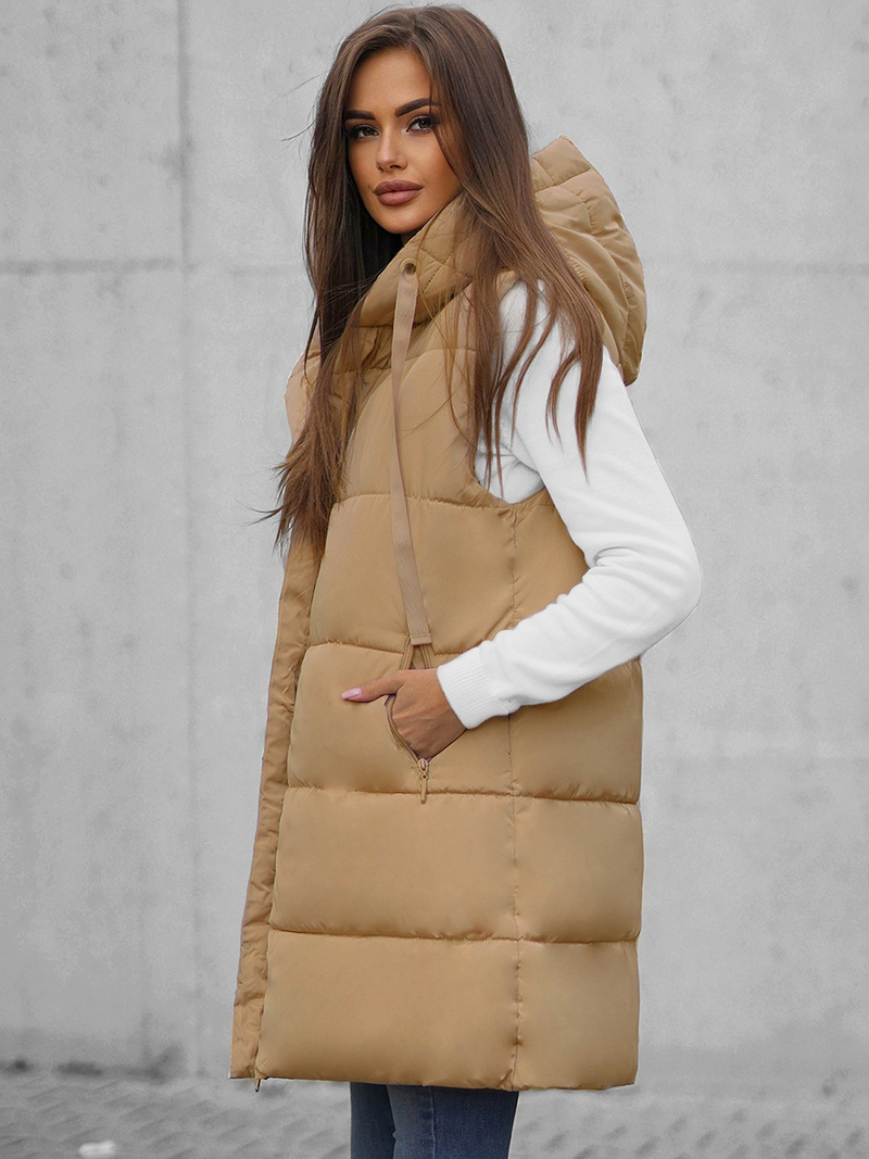 Dámska vesta béžová OZONEE O/81266Z