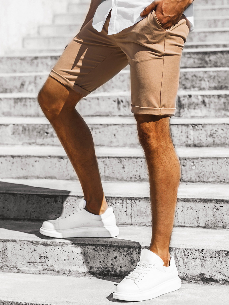 Pánske chino kraťasy Camelové OZONEE DJ/1001