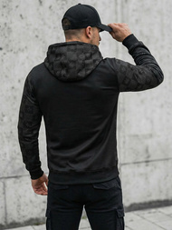 Pánska Mikina Čierna OZONEE O/B265Z