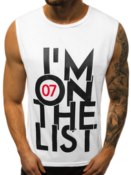 Pánske tielko Biele OZONEE JS/KS2078