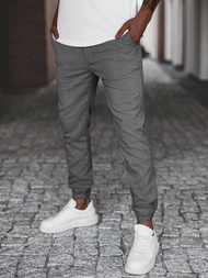 Pánske chino nohavice Tmavo-sivé OZONEE DJ/5539Z