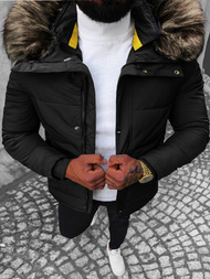 Pánska Bunda Čierna OZONEE JS/M1966/392