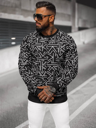 Pánska Mikina Čierna OZONEE JS/8B1219/3