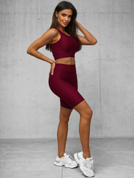 Dámska Dvojdielna Tepláková Súprava Bordová OZONEE O/22754Z