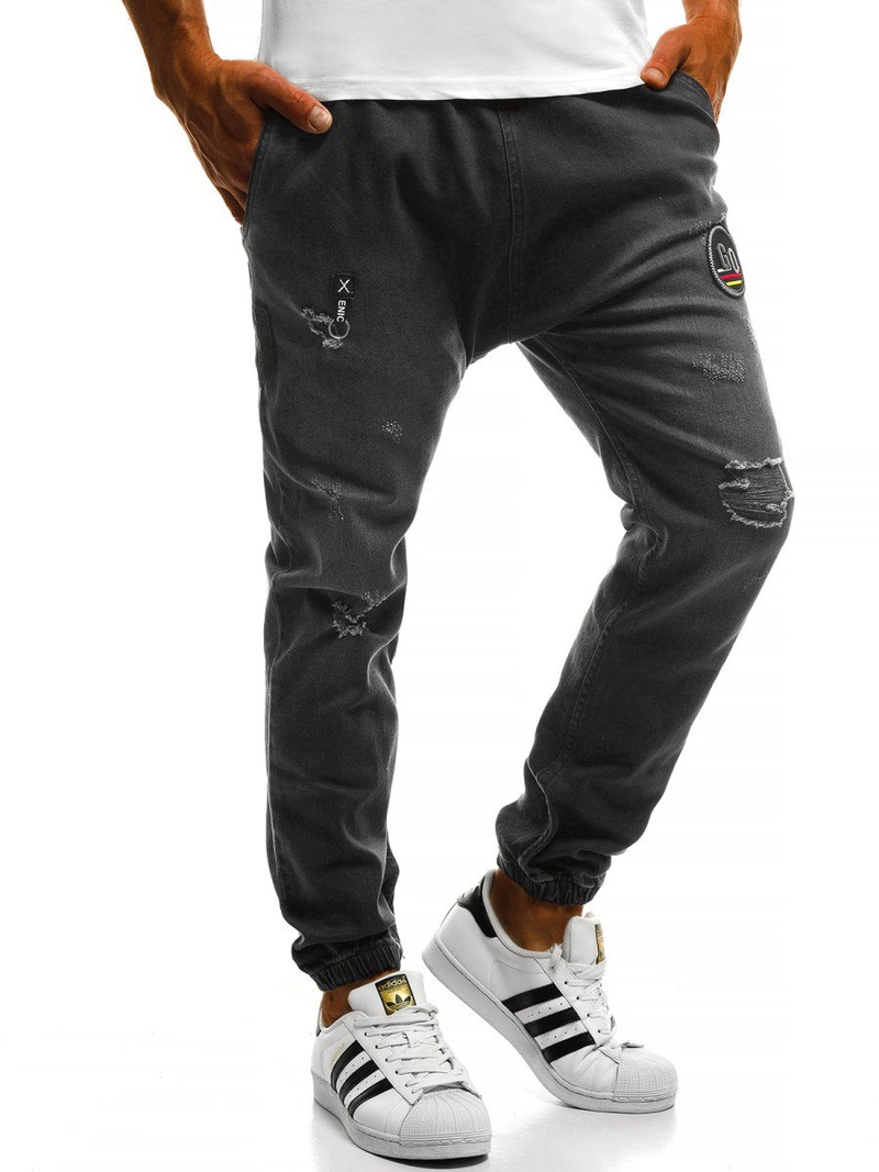 Pánske jogger rifle Grafitové OZONEE OT/2033