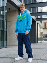 Pánska Mikina Modrá OZONEE O/TT30513Z