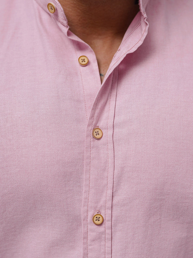 Pánska Košeľa Svetlo Ružová OZONEE O/V37