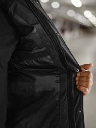 Pánska Bunda Čierna OZONEE JS/57M7503/392