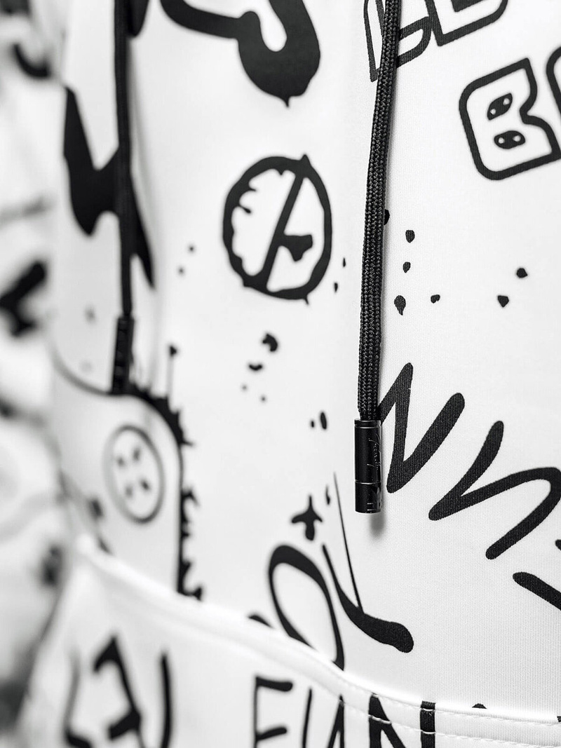 Pánska Mikina Biela OZONEE JS/8B1227/1