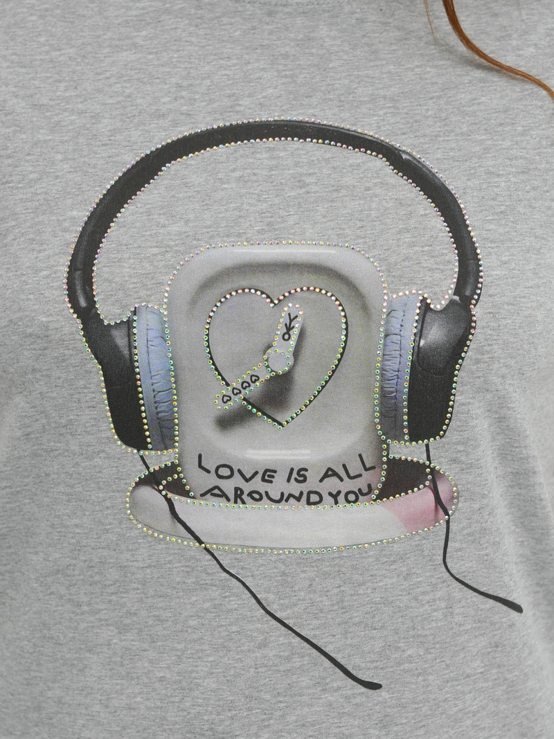 Dámske Tričko Sivé OZONEE DJ77806