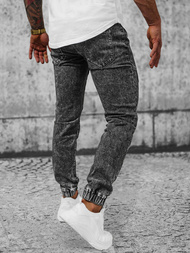 Pánske Jogger Nohavice Čierne OZONEE NB/MP0107N