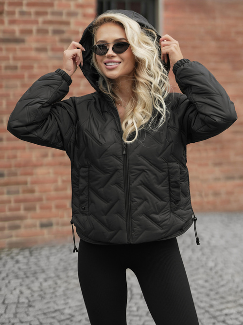 Dámska bunda čierna OZONEE JS/16M9315/392AZ