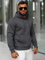 Pánska Mikina Grafitová OZONEE JS/27B6502/5Z