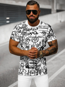 Pánske Tričko Biele OZONEE O/T1269/1