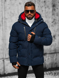 Pánska Bunda Námornícka Modrá OZONEE JS/5M771/215