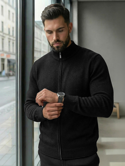 Pánsky Sveter Čierny OZONEE JS/59B3605/3