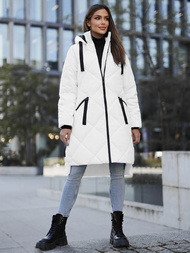 Dámska bunda biela OZONEE JS/5M3168/281