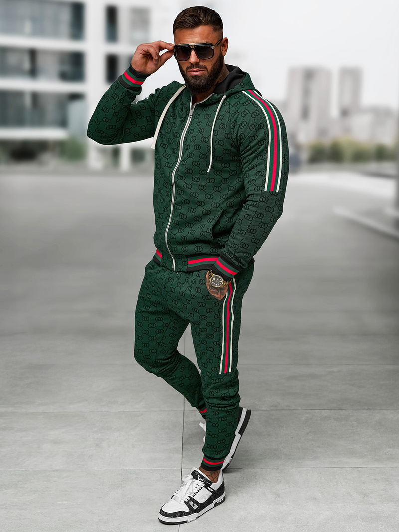 Pánska Tepláková Súprava Zelený OZONEE O/FF5111AB