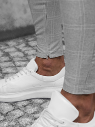 Pánske Chino Nohavice Sivé OZONEE DJ/550176