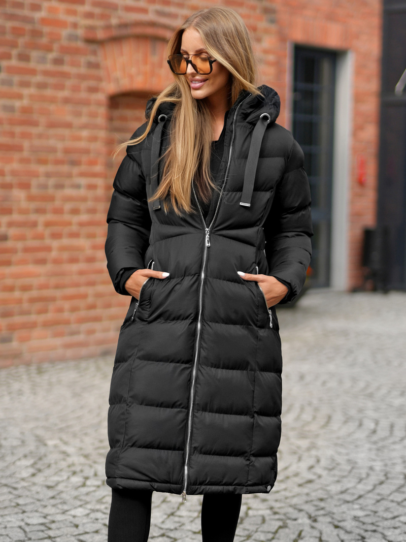 Dámska bunda čierna OZONEE JS/M736/392Z