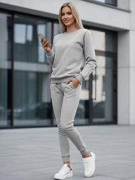 Dámska dvojdielna tepláková súprava sivý OZONEE JS/CKW01