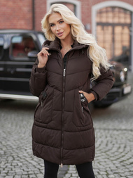 Dámska Zimná Bunda Čokoláda OZONEE JS/16M9302/158Z