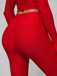 Dámska Dvojdielna Tepláková Súprava Červená OZONEE O/22060Z