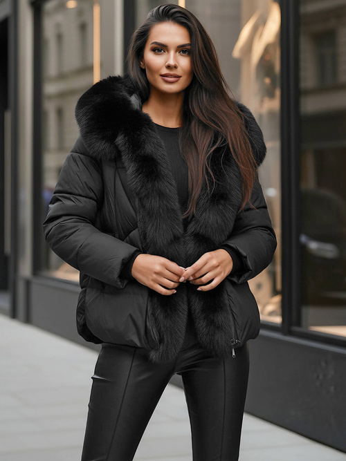 Dámska bunda čierna OZONEE O/16M9179/392