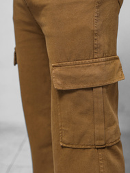 Pánske Nohavice Hnedé OZONEE DO/4001