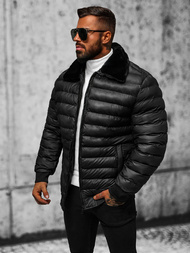 Pánska Bunda Čierna OZONEE JS/31M5012