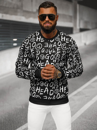 Pánska Mikina Čierna OZONEE JS/8B1221/3