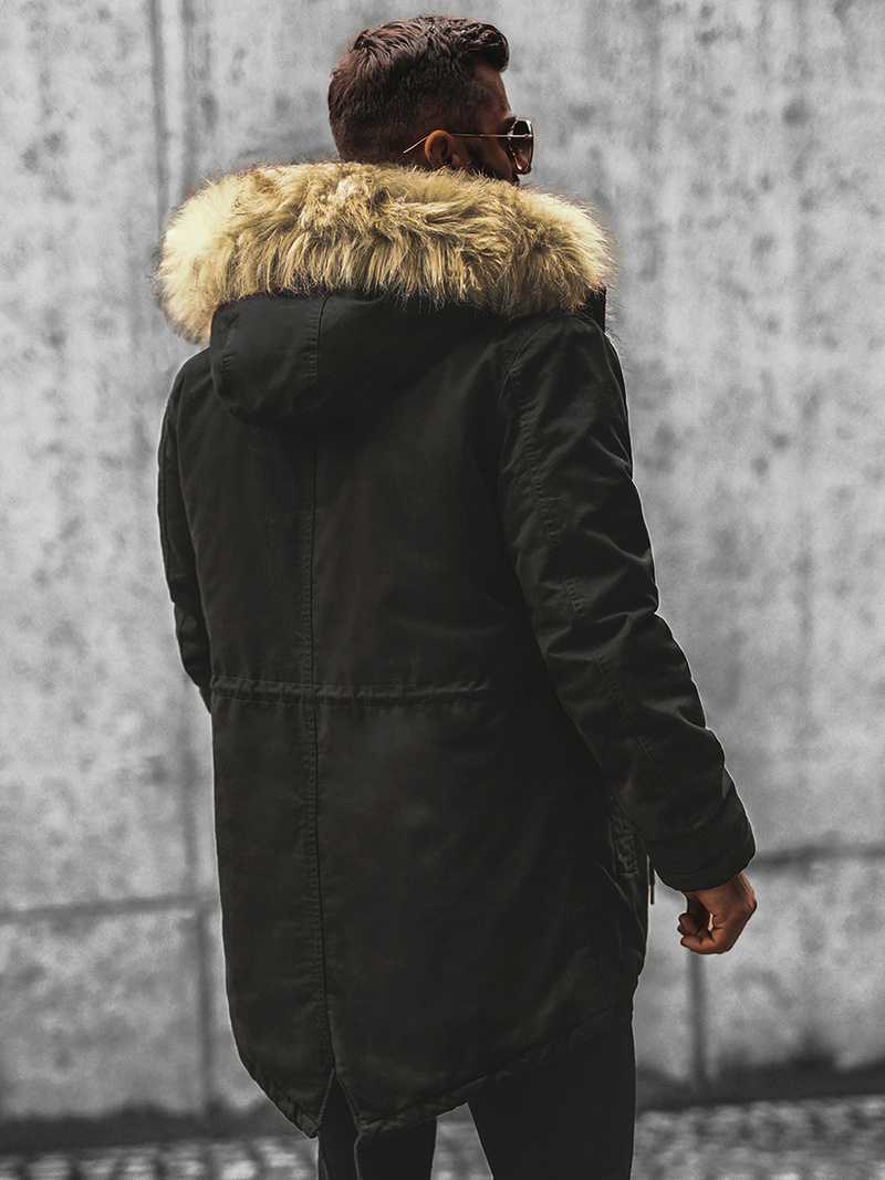 Pánska Bunda Čierna OZONEE O/5578