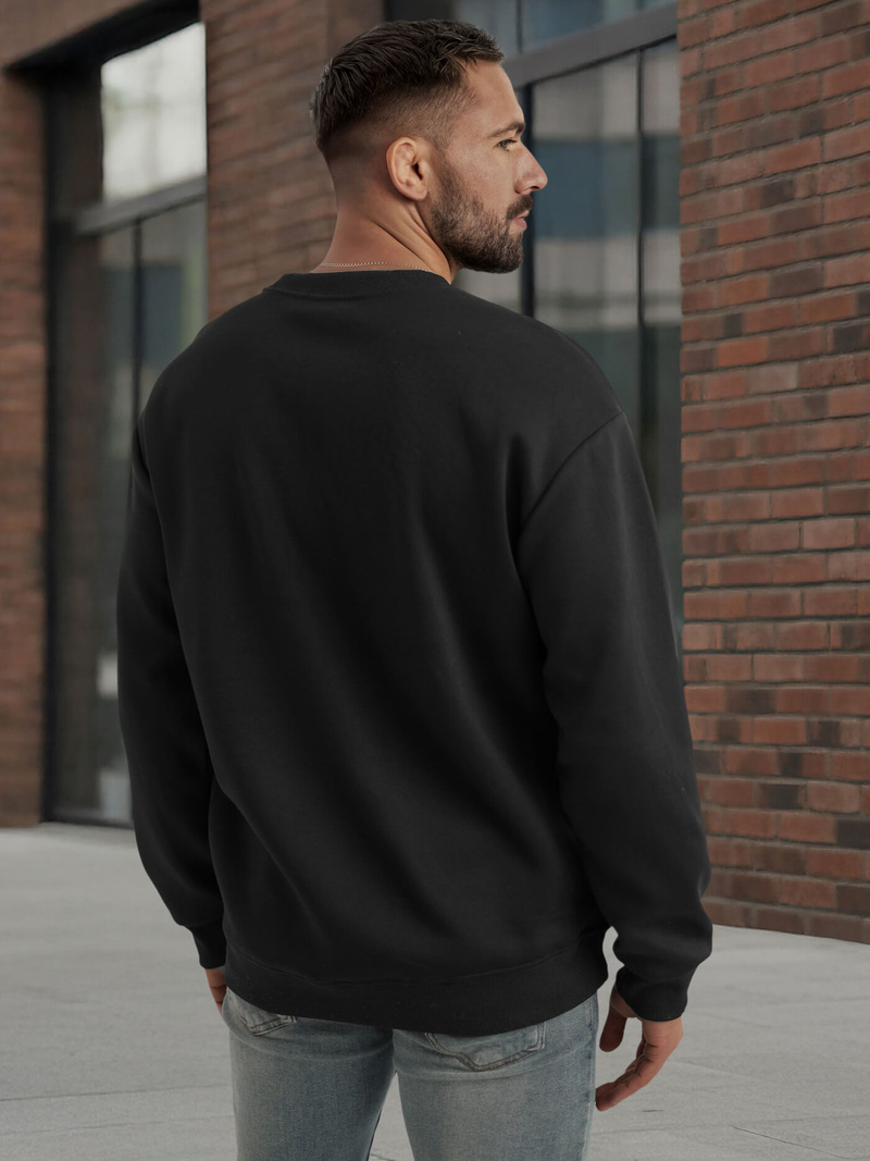 Pánska Mikina Čierna OZONEE JS/65B3920/3