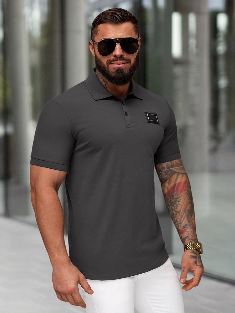 Pánska Polokošeľa Grafitové OZONEE NB/MT3124