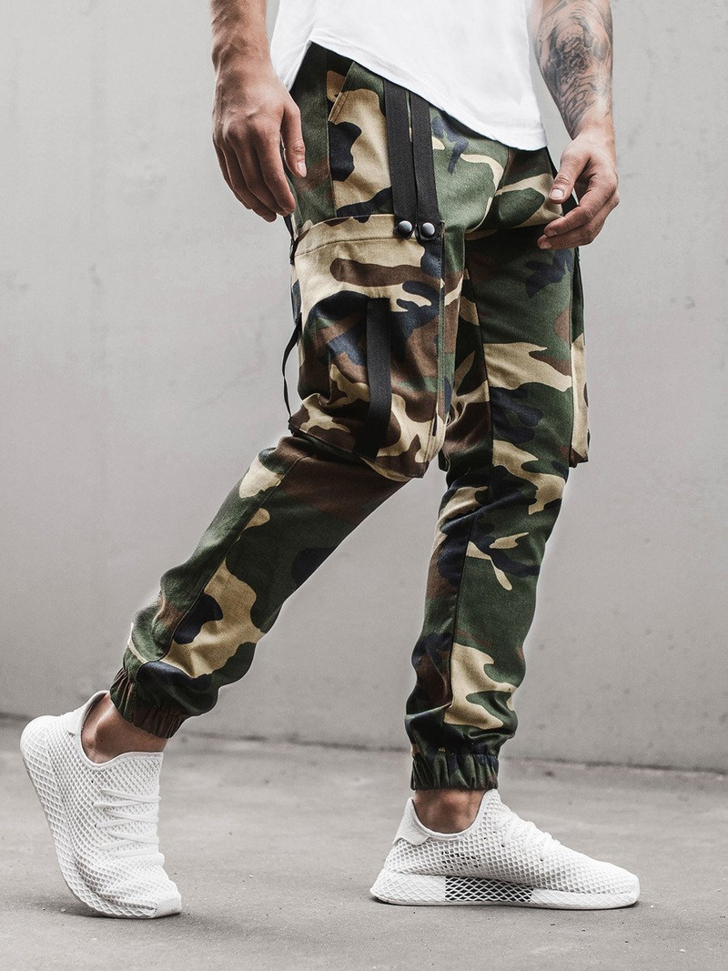 Pánske jogger nohavice zelené OZONEE O/11102