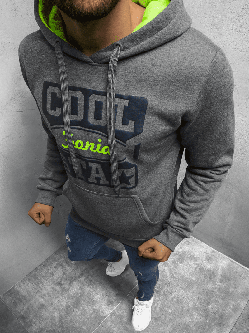 Pánska Mikina grafitová OZONEE JS/Y10027