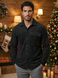 Pánska Košeľa Čierna OZONEE O/GOM23040Z