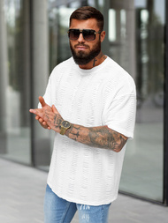 Pánske Tričko Biele OZONEE O/B1149