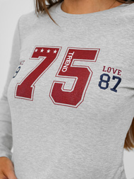 Dámska dvojdielna tepláková súprava šedá OZONEE JS/M60815AB