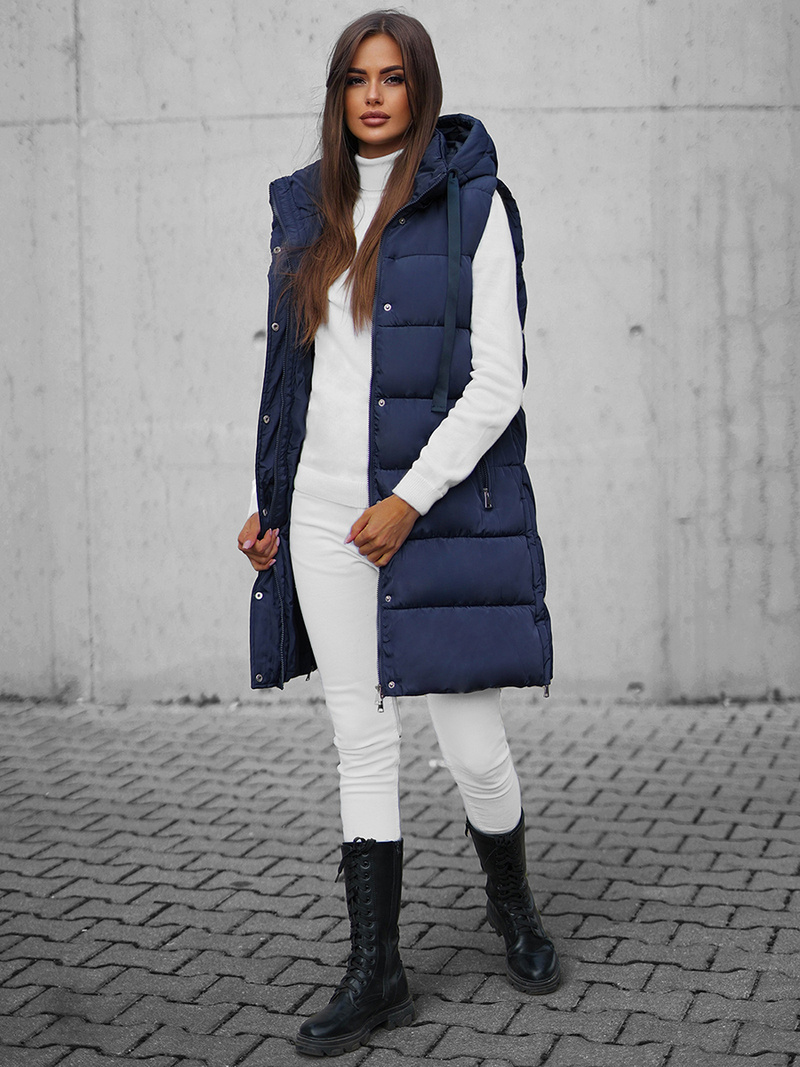 Dámska Vesta Námornícka Modrá OZONEE O/81276Z