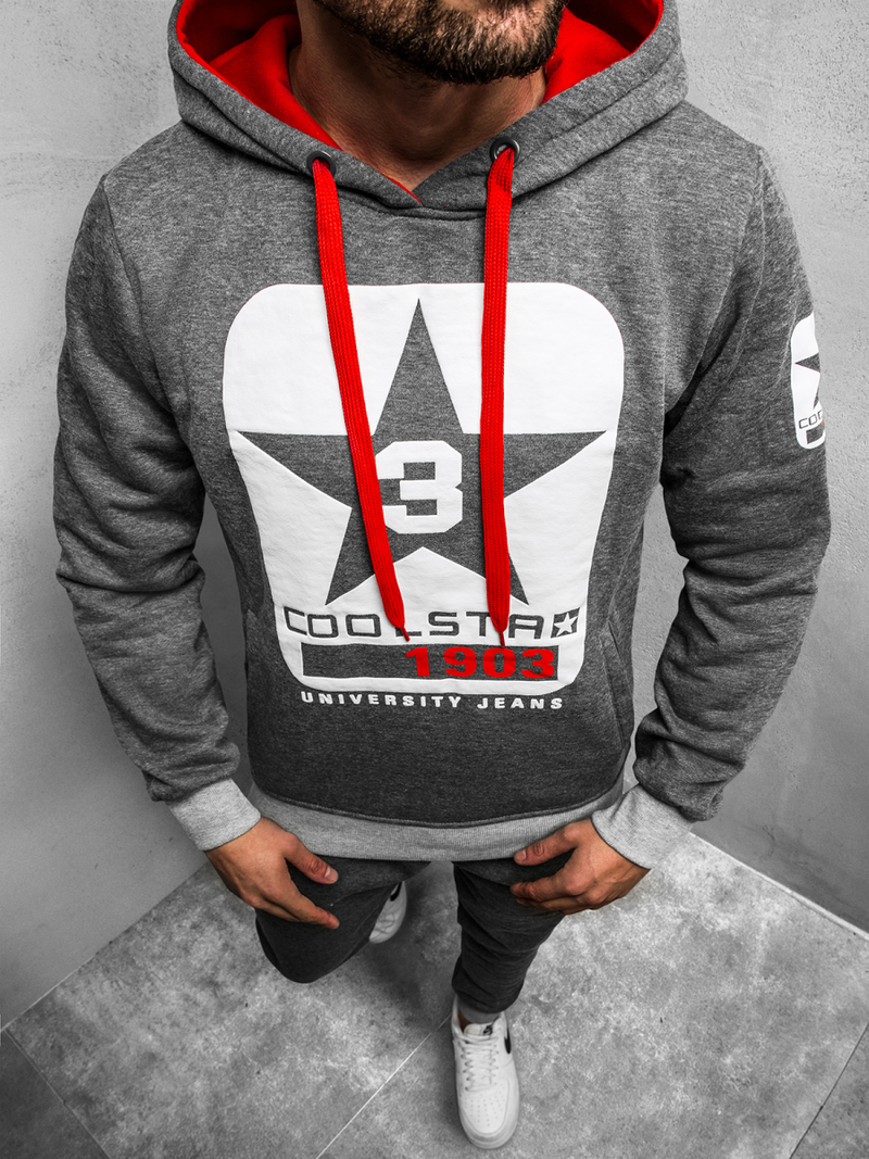 Pánska Mikina grafitová JS/Y10001BZ