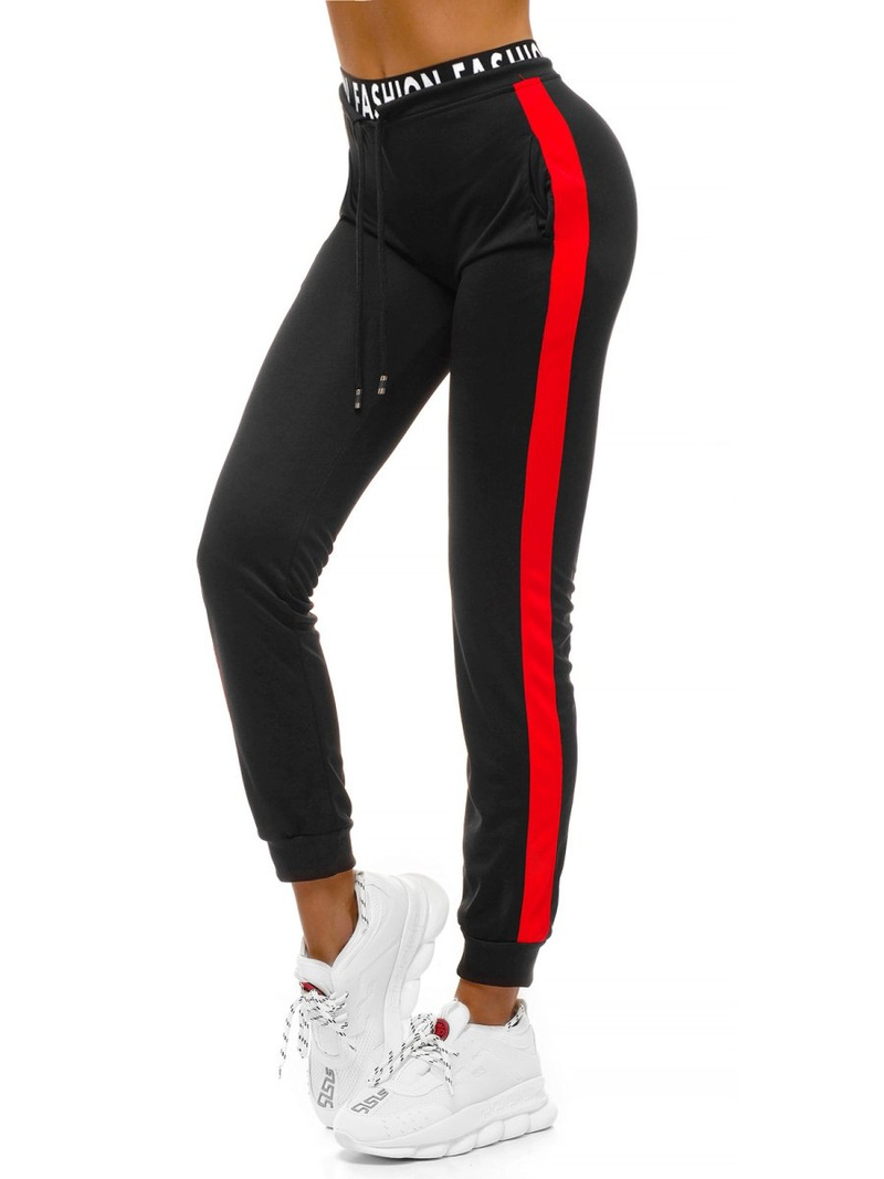 Dámske tepláky Čierno-Červené OZONEE O/82316