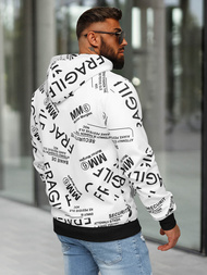 Pánska Mikina Biela OZONEE JS/8B1255/1