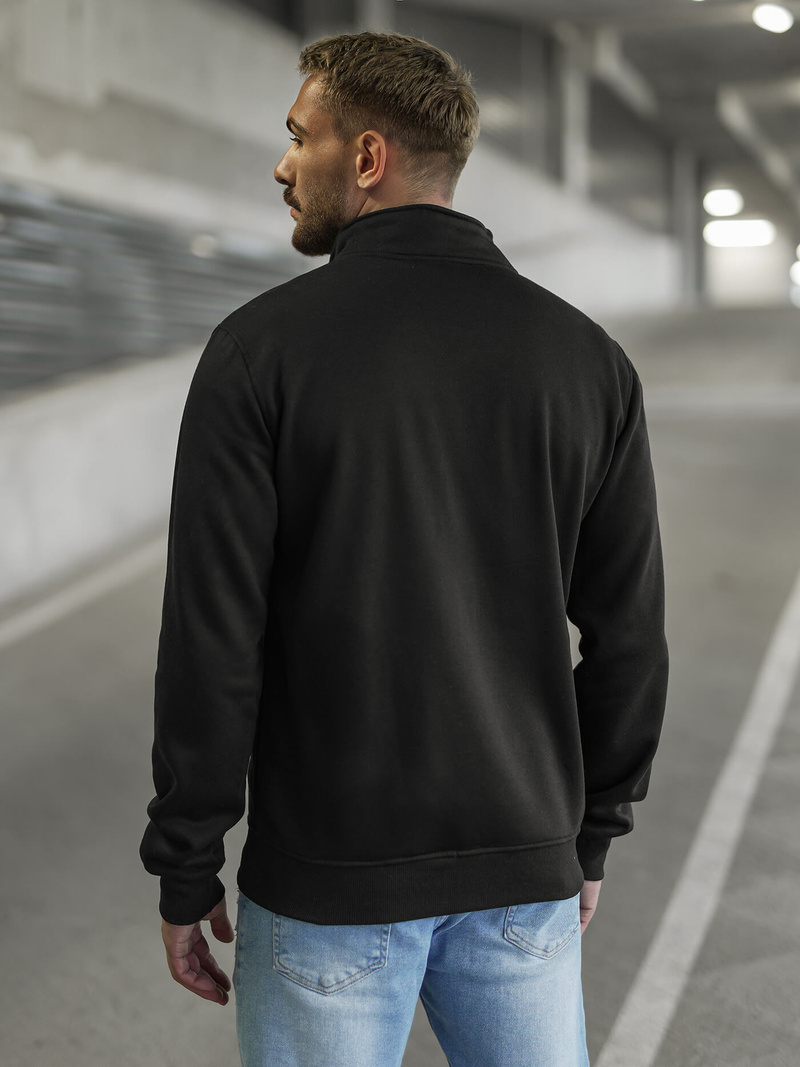 Pánska Mikina Čierna OZONEE JS/2002Z